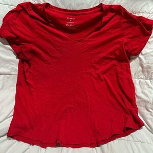 Torrid Classic Red Short Sleeve Tee